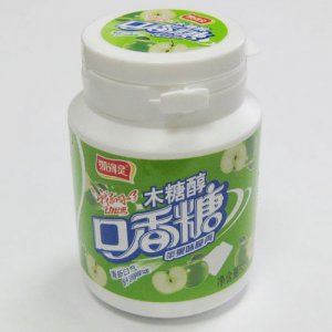 凯得灵木糖醇低糖口香糖青苹果口味52g