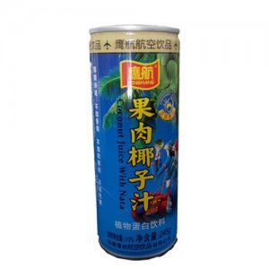 鹰航果肉椰子汁245g