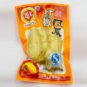 周义红椒凤爪散装称重