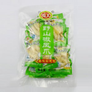 周义野山椒凤爪500g