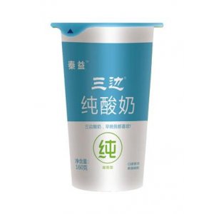 秦益三边纯酸奶