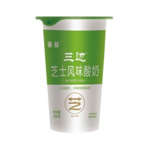 秦益三边芝士风味酸奶