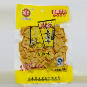周义豆腐干泡椒味160g