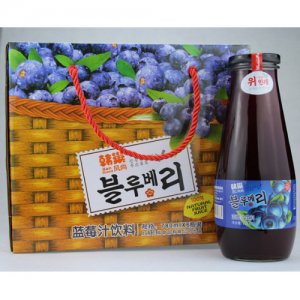 韩巢蓝莓汁饮料玻璃瓶780ml