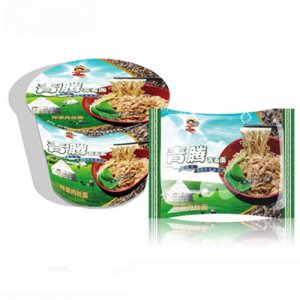 青腾荞麦面榨菜肉丝面碗装
