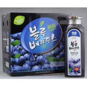 韩巢蓝莓汁玻璃瓶1.18L