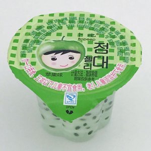 万事达圆杯苹果味果冻