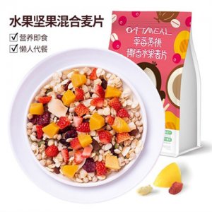 德富祥草莓黄桃椰香水果麦片416g
