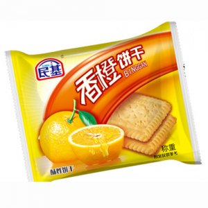 民基香橙酥性饼干称重