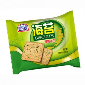 民基海苔酥性饼干称重