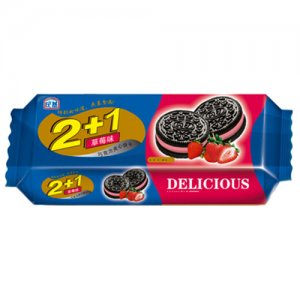 民基2+1草莓味饼干55g
