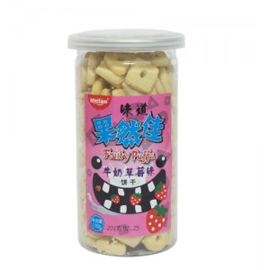 麦卡士果然佳牛奶草莓味饼干