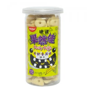 麦卡士果然佳牛奶香蕉味饼干
