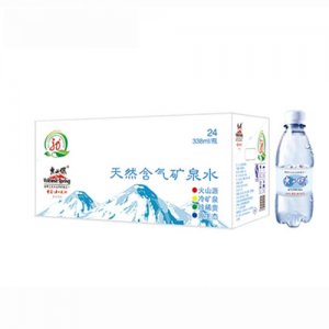 火山源天然含气重碳酸矿泉水PET塑瓶335mlx24瓶