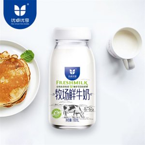 优卓优享牧场鲜牛奶195ml