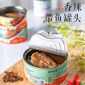黄河岛带鱼罐头150g