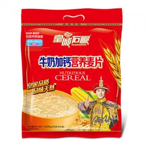 皇城石碾牛奶加钙-营养麦片630克