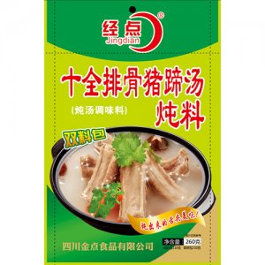 经点十全排骨猪蹄汤炖料260g