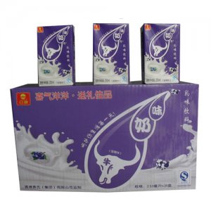 日康牛奶味乳味饮料(蓝莓)250ml