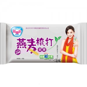 蓝精灵燕麦梳打紫薯饼干