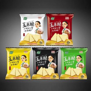 薯布卡充气袋装玉米脆片50g
