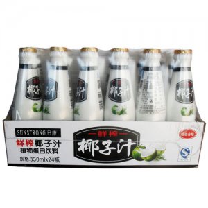 日康植物蛋白鲜榨椰子汁330ml