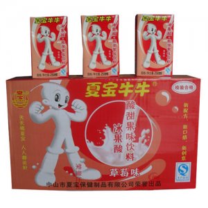 夏宝酸甜果味饮料(草莓)250ml