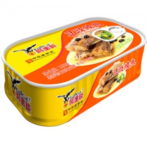 鹰金钱橄榄油豆豉鲮鱼罐头100克