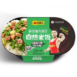 旺福王自热米饭美味瘦肉豌豆380g