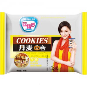 蓝精灵丹麦曲奇牛奶饼干