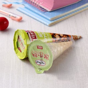 百家赞1元定量装绿色滨淇淋