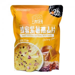 三月花开蜂蜜紫薯燕麦片300g