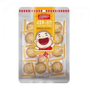 天天好日子咸蛋小圆饼102克