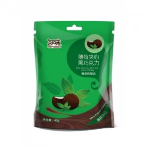 可味薄荷夹心棋子立式袋巧克力40克5粒