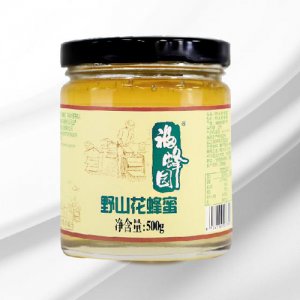 福蜂园野山花蜂蜜玻璃瓶500g