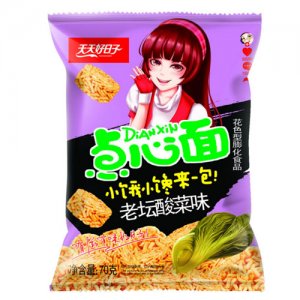 天天好日子老坛酸菜味点心面70克