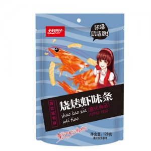 天天好日子烧烤味虾味条128克