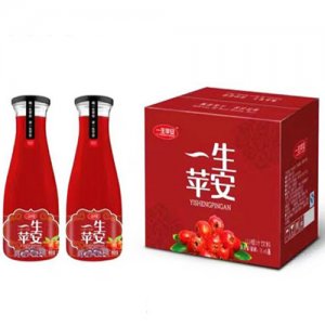 一生苹安山楂汁饮料1LX6