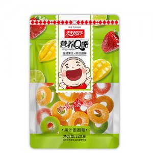 天天好日子营养Q酷果汁圈圈糖120克