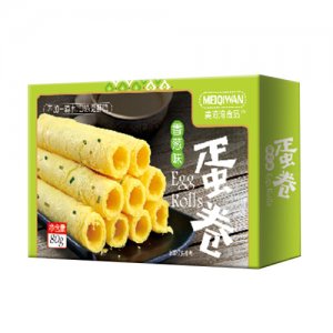 美琦湾蛋卷香葱味80g