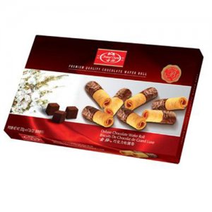梁丰金莎巧克力松露卷200g