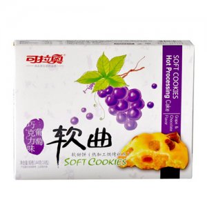 可拉奥可拉奥葡萄巧克力味软曲144克