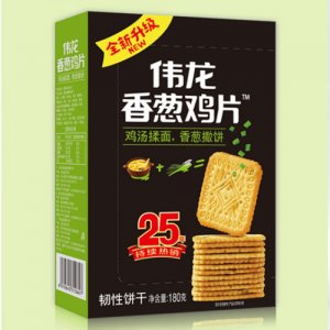 伟龙香葱鸡片薄饼180g盒装