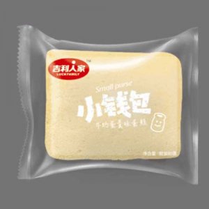 吉利人家小钱包牛奶蛋羹味蛋糕