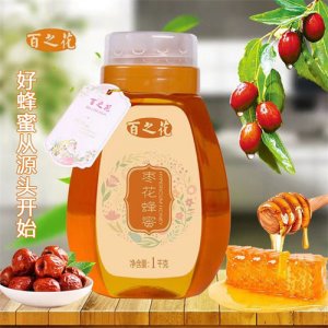 百之花枣花蜂蜜1000g