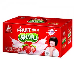 君德宝草莓味果优乳风味饮料箱装