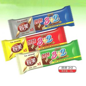 玛芙咔咔脆皮巧克力威化饼干