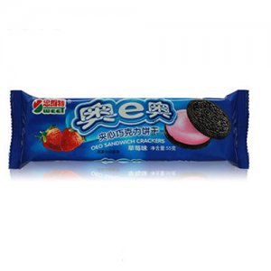 思维特奥e奥夹心巧克力草莓味饼干
