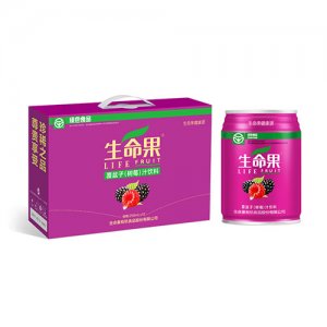 生命果覆盆子树莓汁饮料255ml箱装