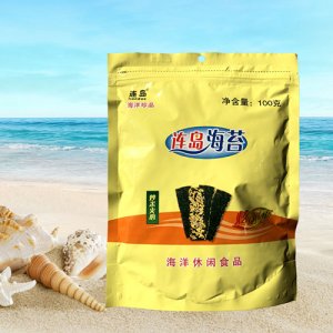 连岛炒米夹心海苔100克袋装